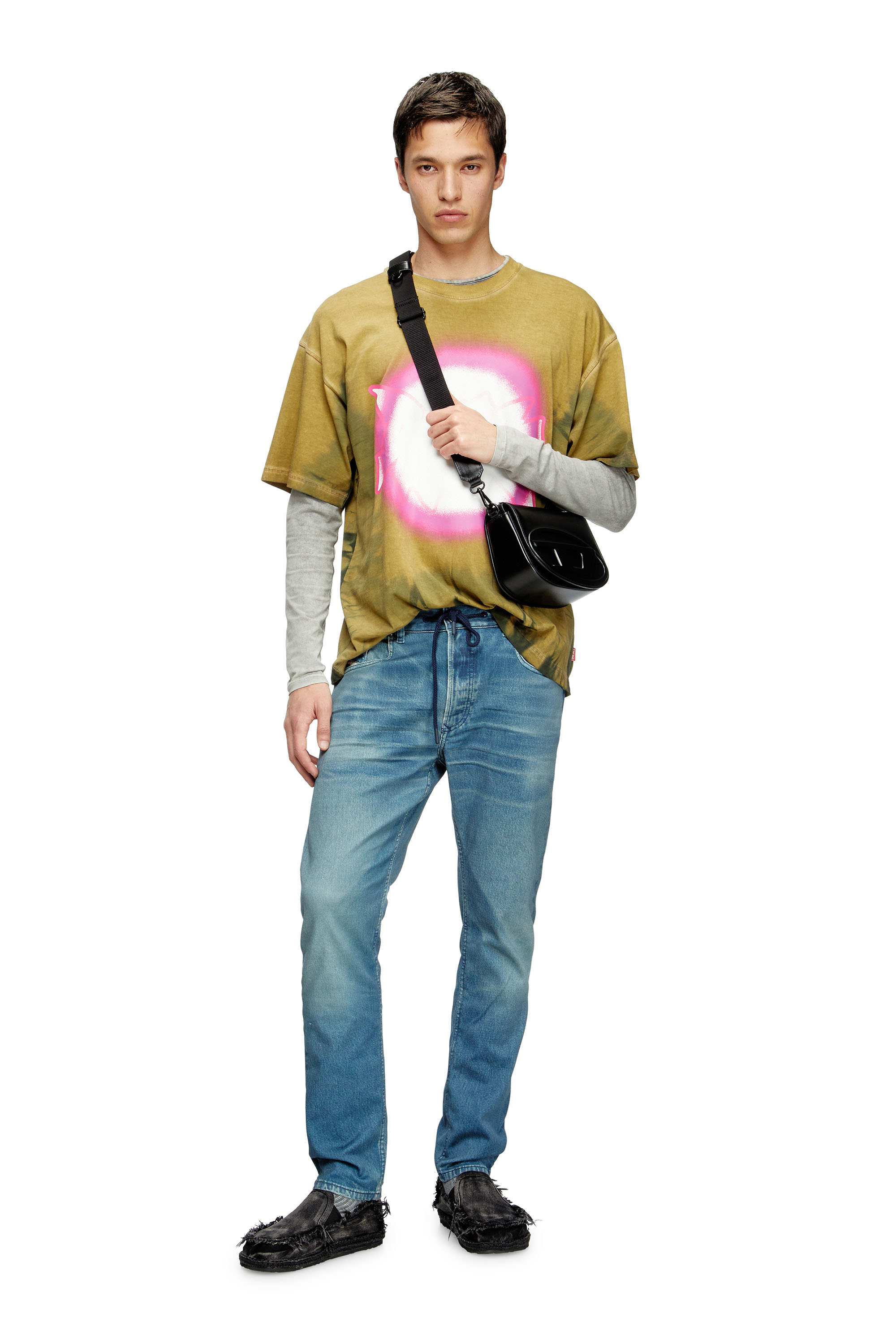 Diesel - Regular 2032 D-Krooley Joggjeans® 068PC Homme, Bleu Clair - Image 2