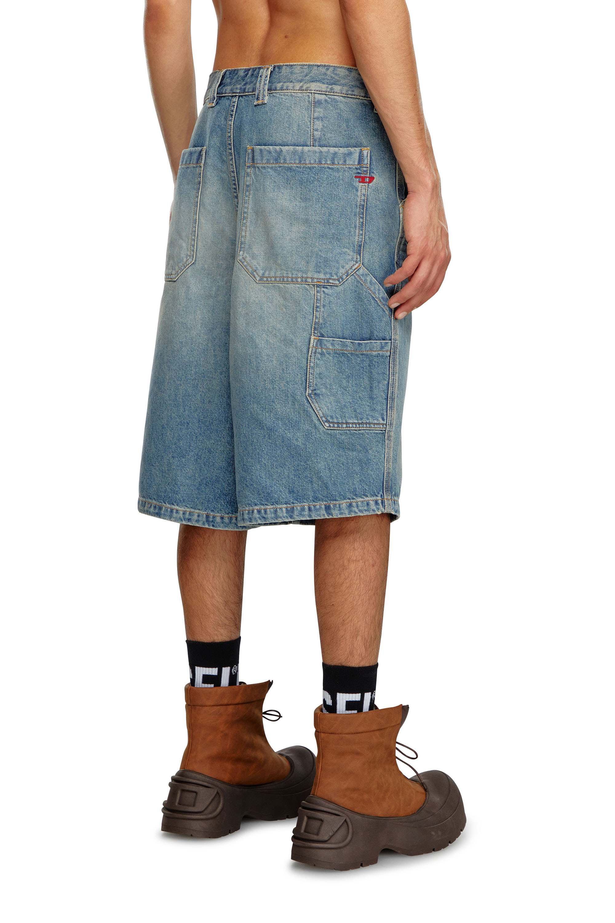 Diesel - D-LIVERY-SHORT, Short utility en denim Homme in Bleu - 2