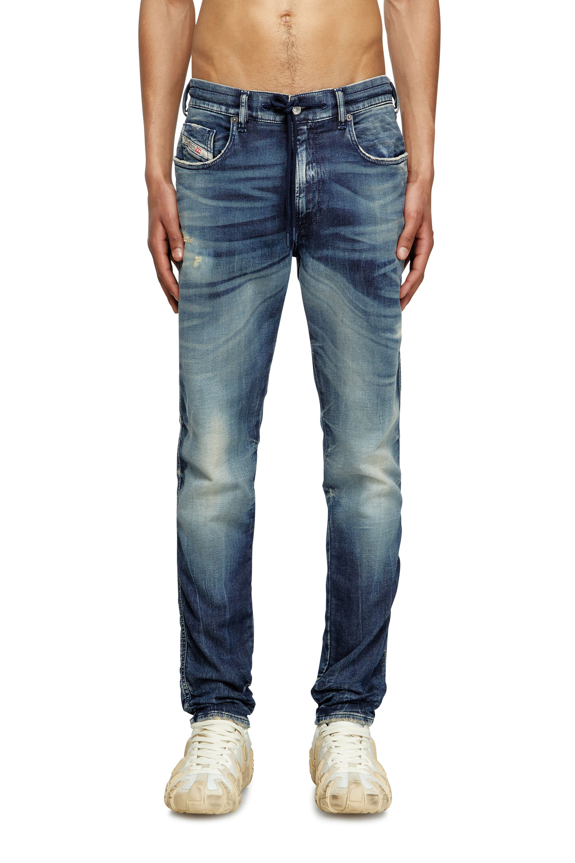 Diesel - Slim 2062 D-Strukt Joggjeans® 068RZ Homme, Bleu Foncé - Image 1