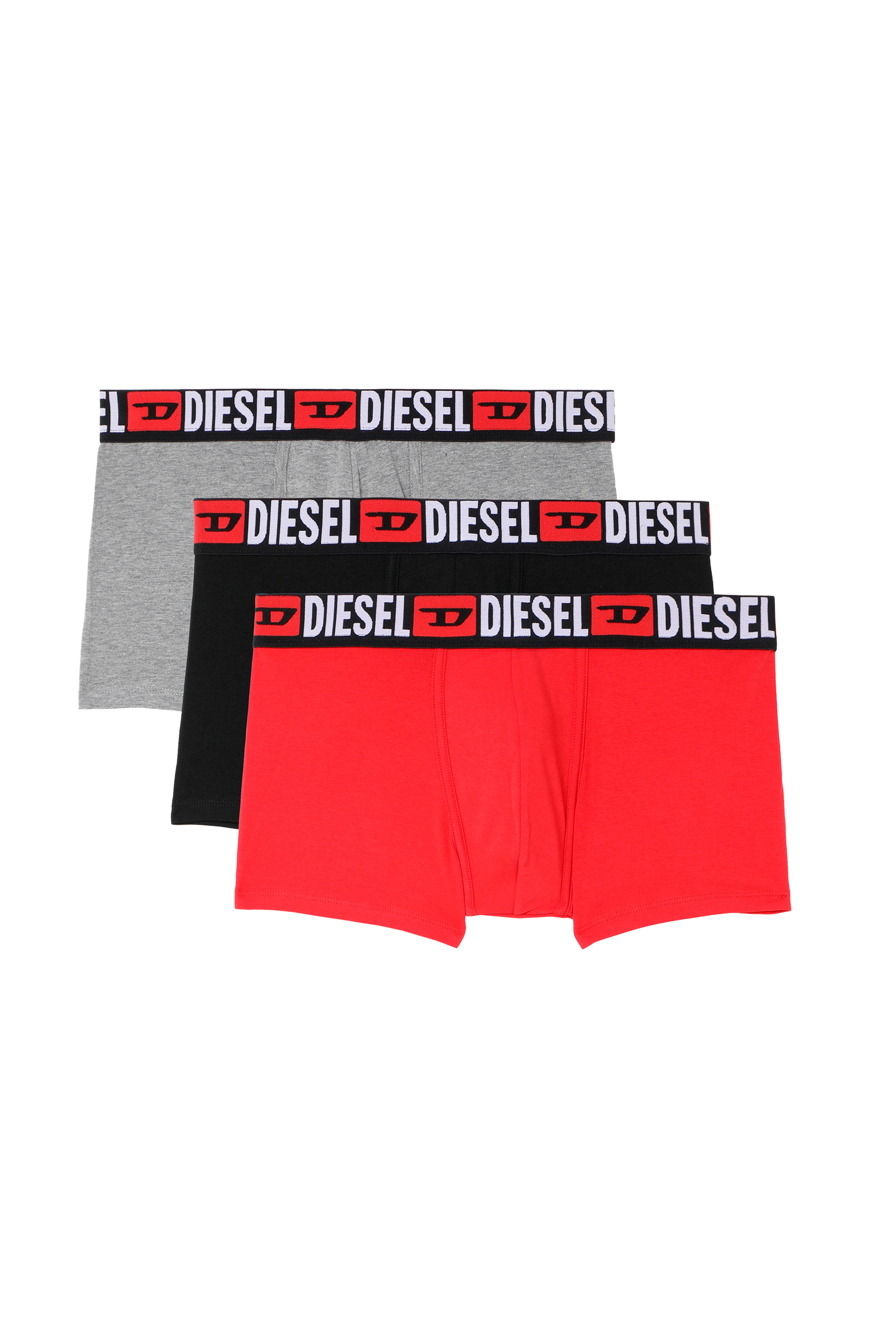 Diesel - UMBX-DAMIENTHREEPACK, Lot de trois boxers avec taille ornée du logo sur toute la surface Homme in Polychrome - 1