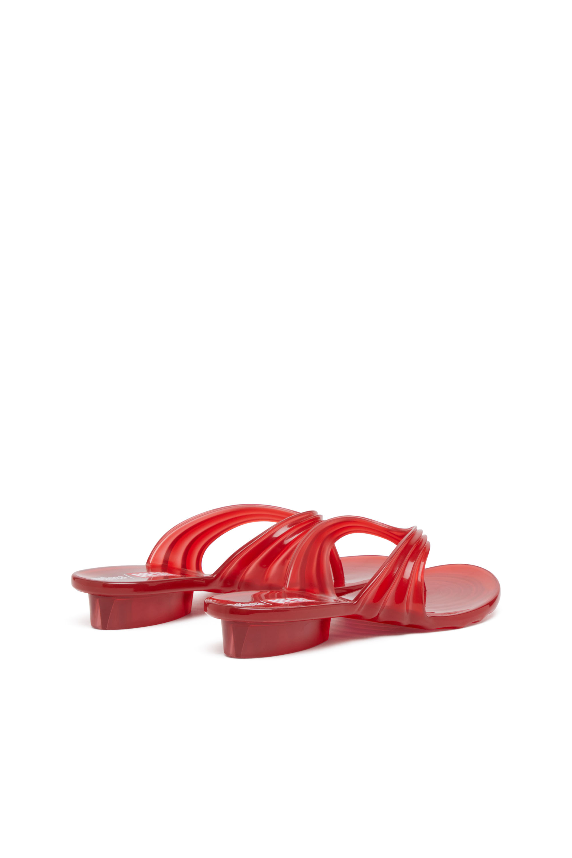 Diesel - MELISSA QUANTUM THONG, Tong sculpturale en Melflex® Femme in Rouge - 4