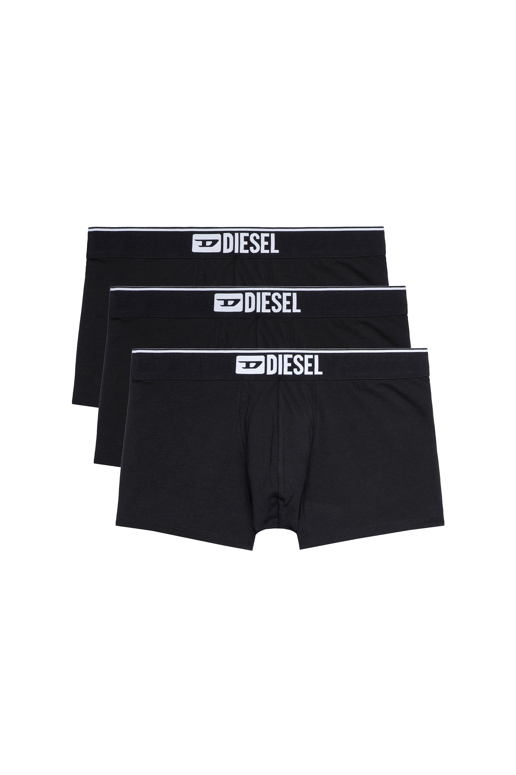 Diesel - UMBX-DAMIENTHREEPACK, Lot de trois boxers couleur unie Homme in Noir - 1