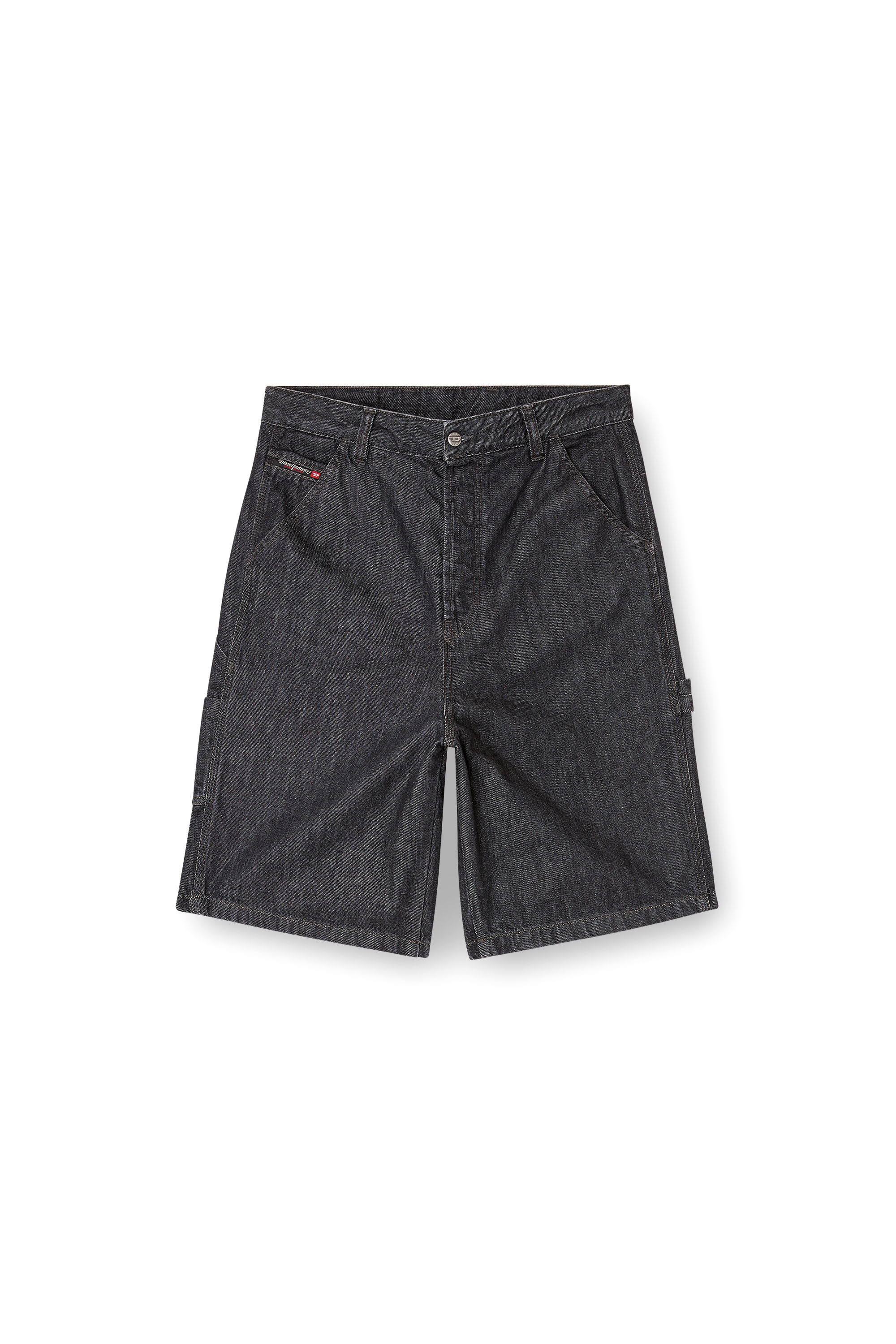 Diesel - D-LIVERY-W-SHORT, Short en denim rinse-wash Homme in Noir - 4