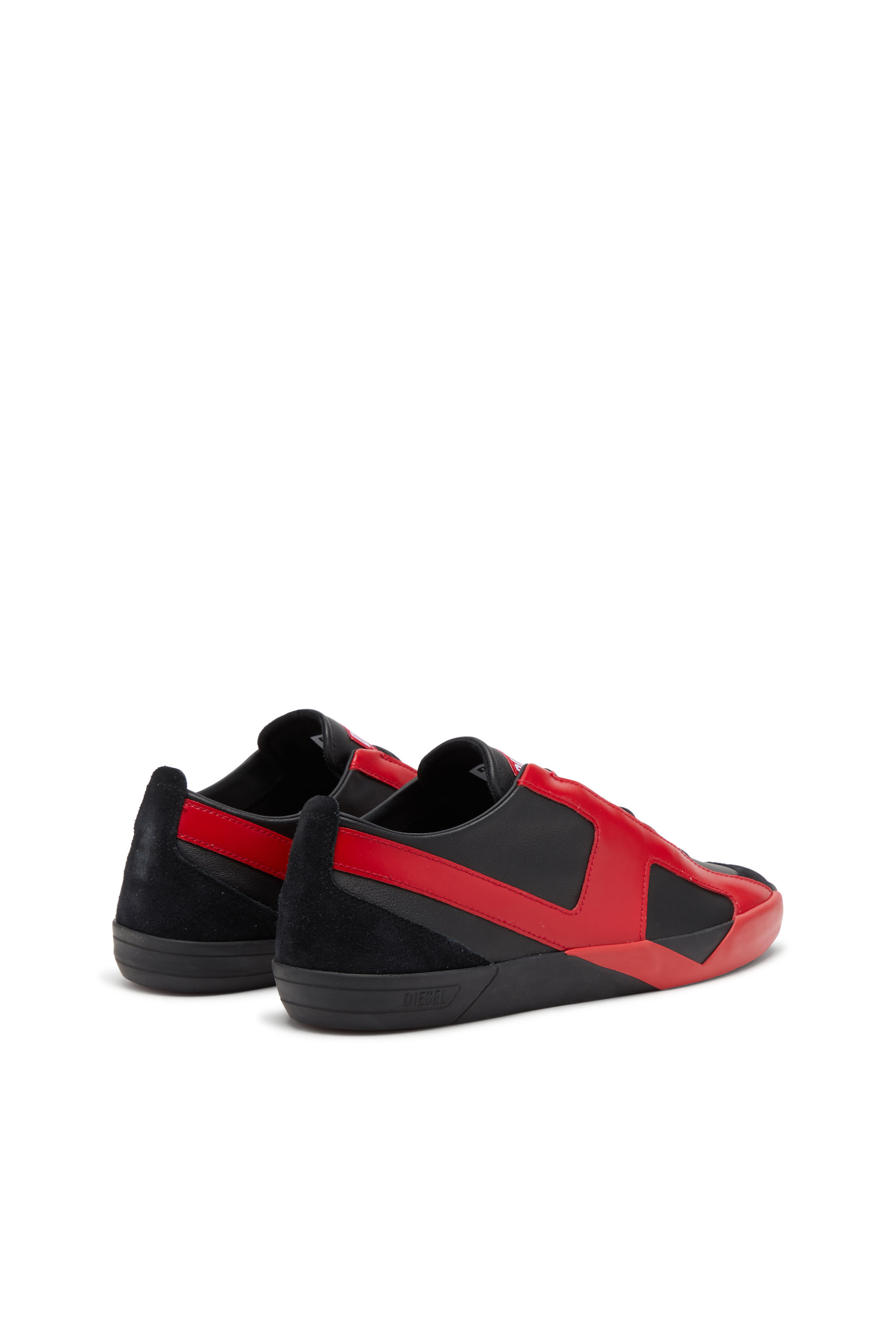 Diesel - S-SLANTE-D LOW, S-Slante-D-Baskets en daim et cuir avec logo D Homme in Polychrome - 4