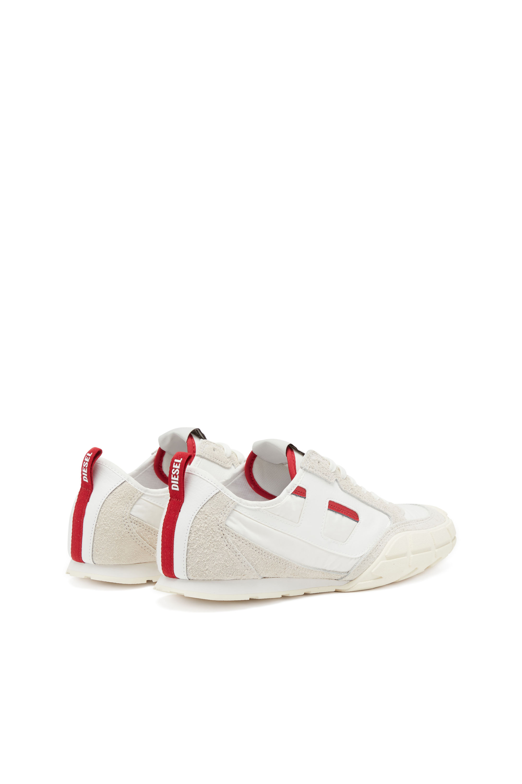 Diesel - S-PAGODHA LOW, S-Pagodha-Sneakers en cuir, suède et tissu indéchirable Homme in Polychrome - 4