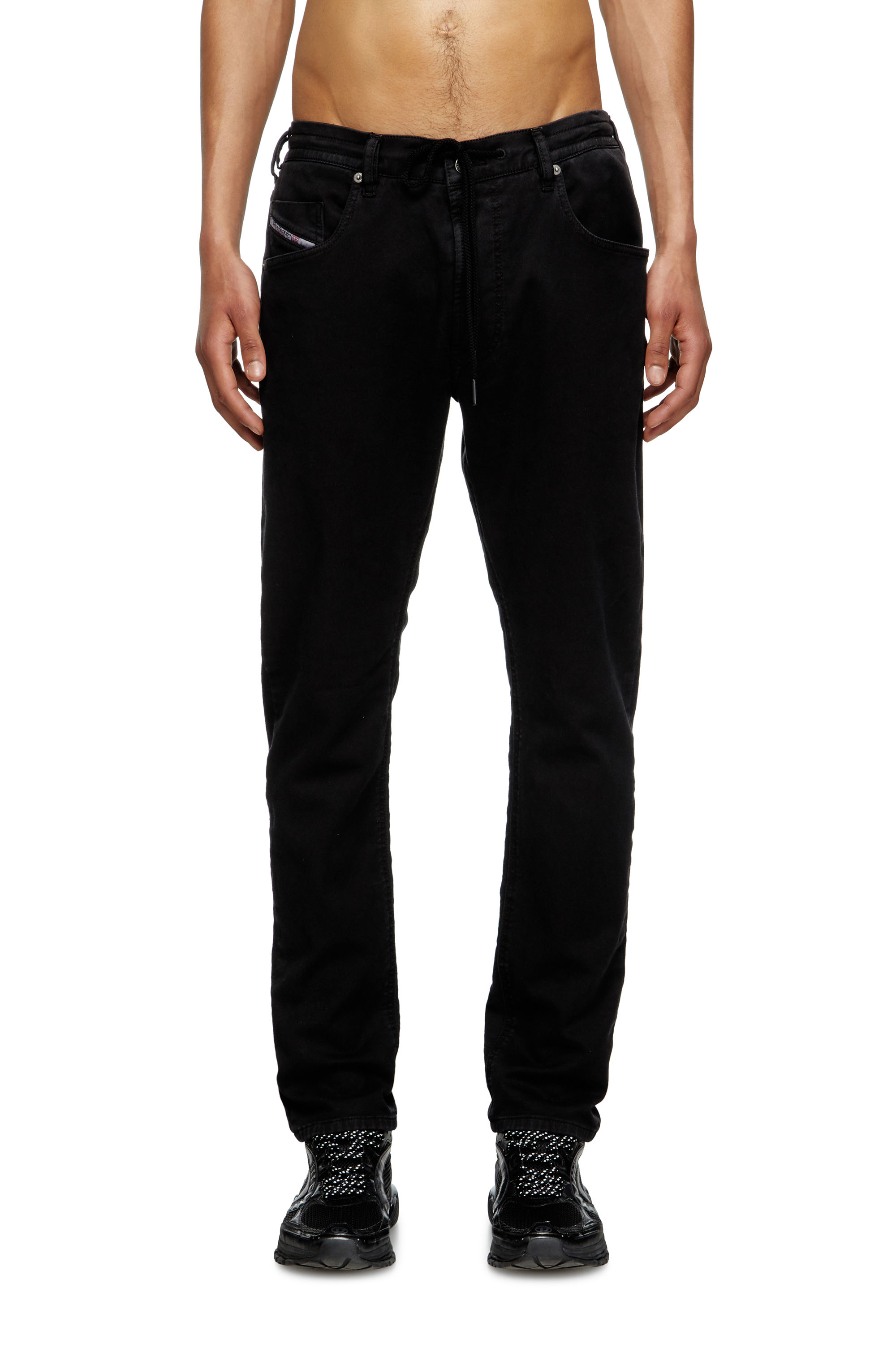 Diesel - Regular 2032 D-Krooley Joggjeans® 068NH Homme, Noir/Gris foncé - Image 1