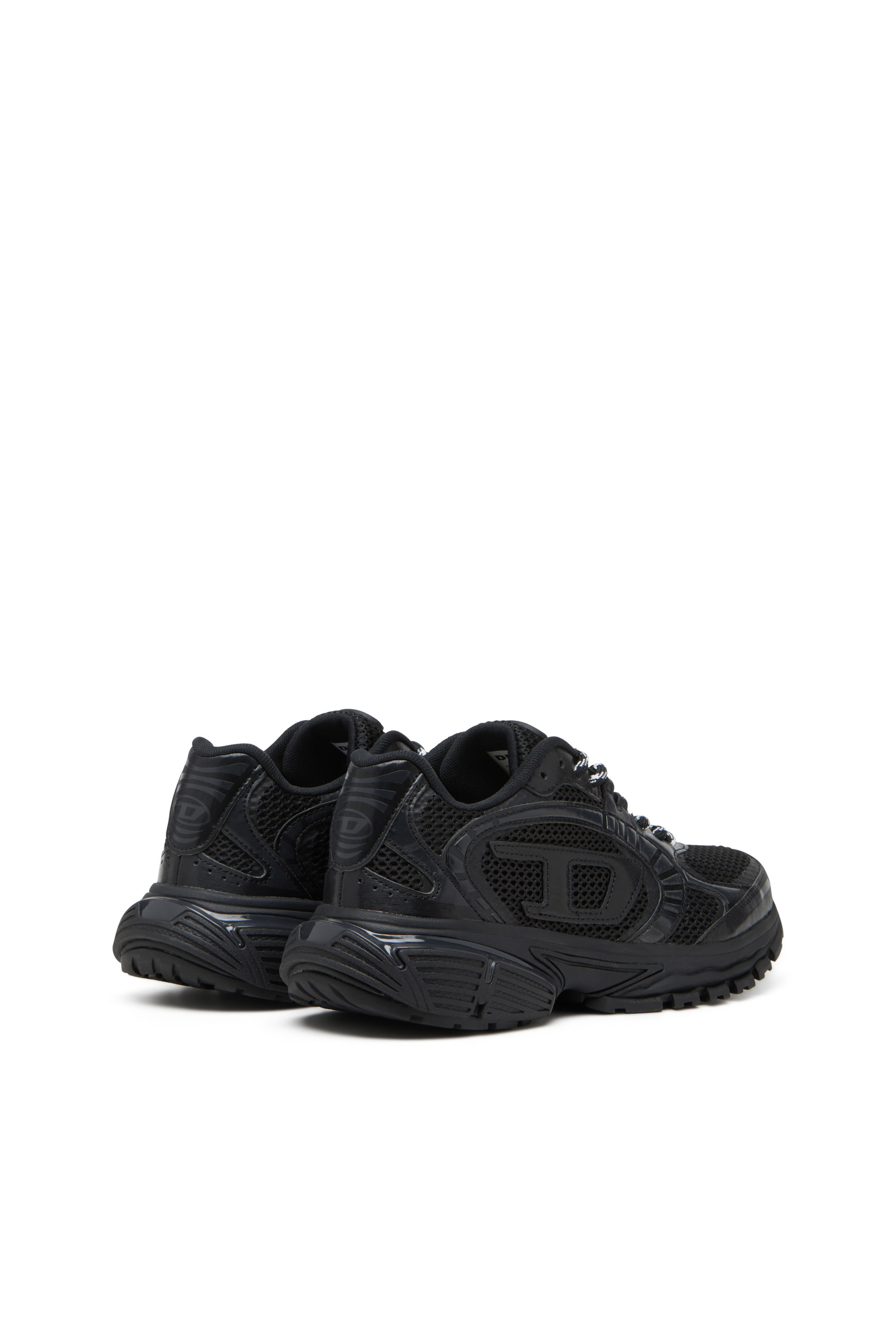 Diesel - S-PRO-V-DENSE LOW, S-Pro-V-Dense-Sneakers en mesh avec logo Oval D Homme in Noir - 4