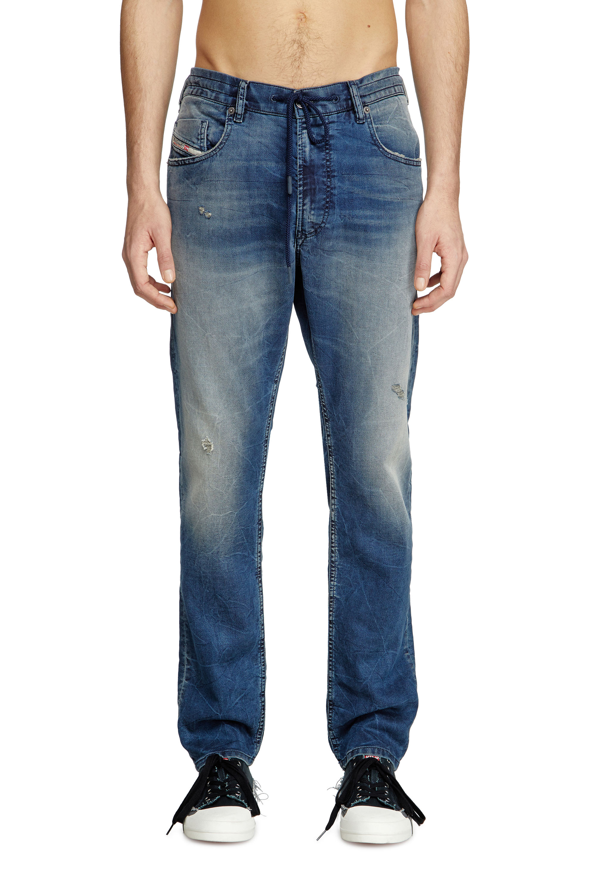 Diesel - Regular 2032 D-Krooley Joggjeans® 068PI Homme, Bleu moyen - Image 1