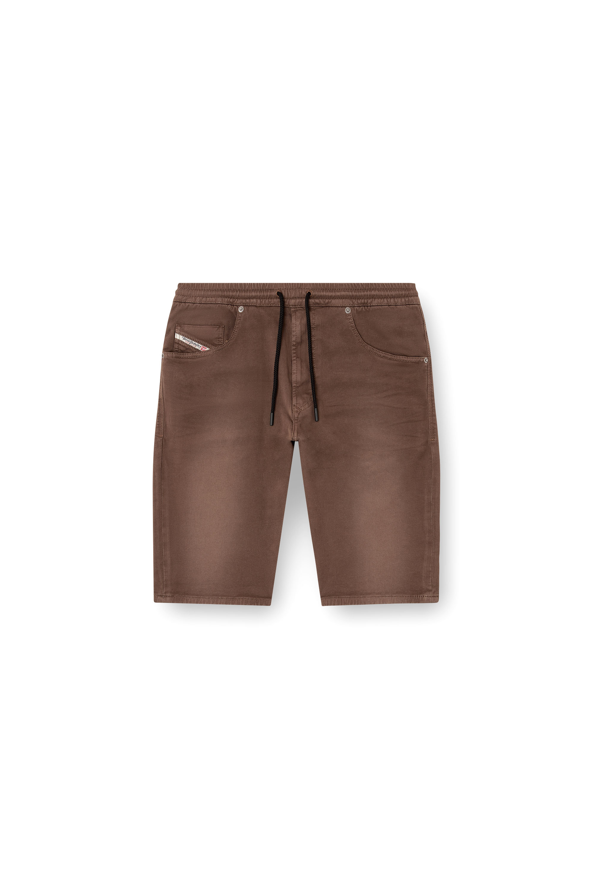 Diesel - 2033 D-KROOLEY-SHORT JOGG, Short chino en JoggJeans Homme in Marron - 4